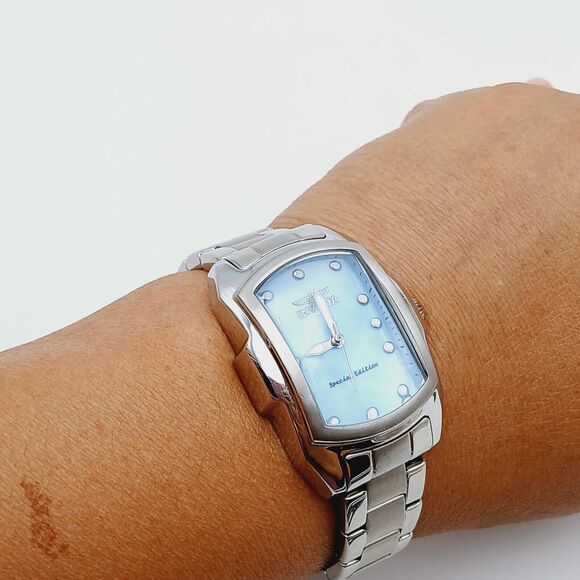 INVICTA Special Edition LUPAH 23170 Stainless Steel Rectangle Dial Watch Blue - Picture 15 of 15